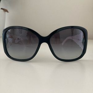 Versace Black and White Sunglasses Mod 4171 366/11
